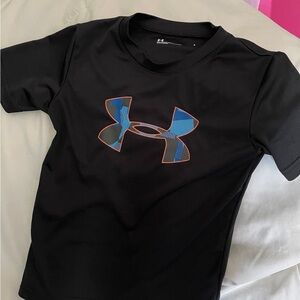 Under Armour Black and Blue Short Sleeve Tee